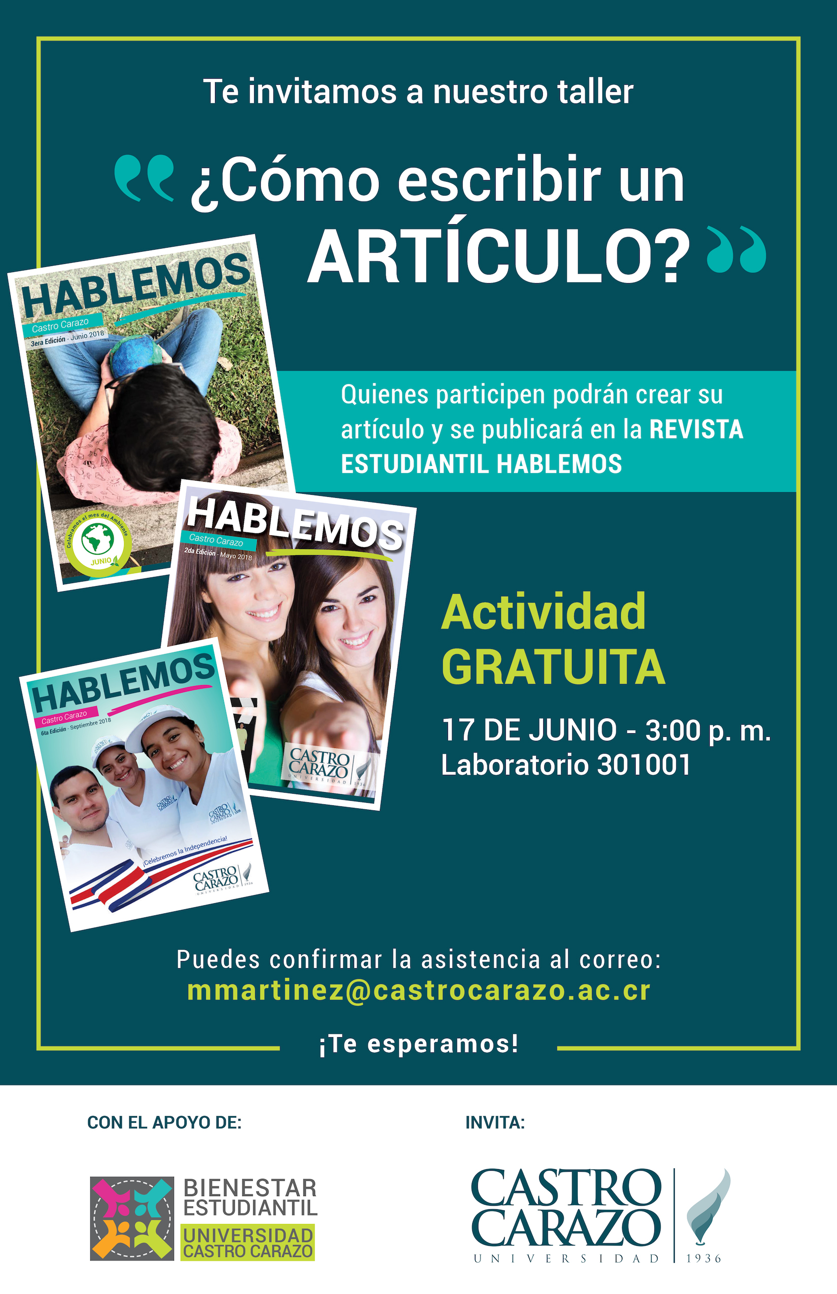 Taller c mo escribir un art culo universidad castro carazo