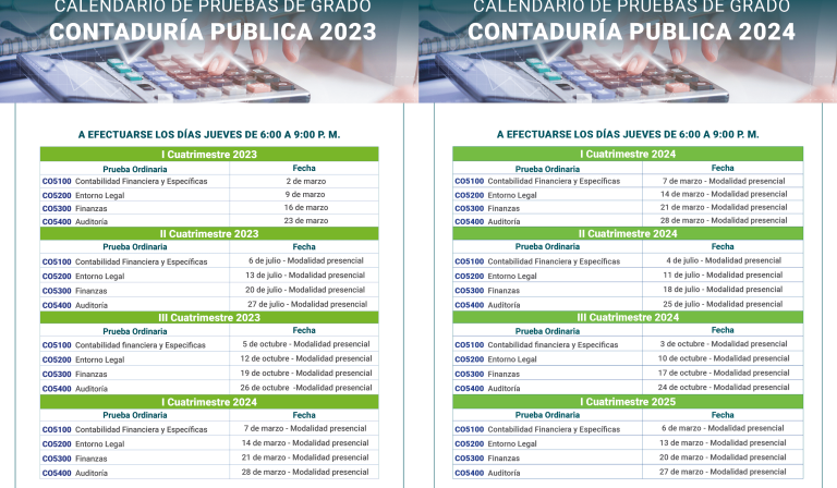Pruebas de Grado- Dirección Académica de Contaduría