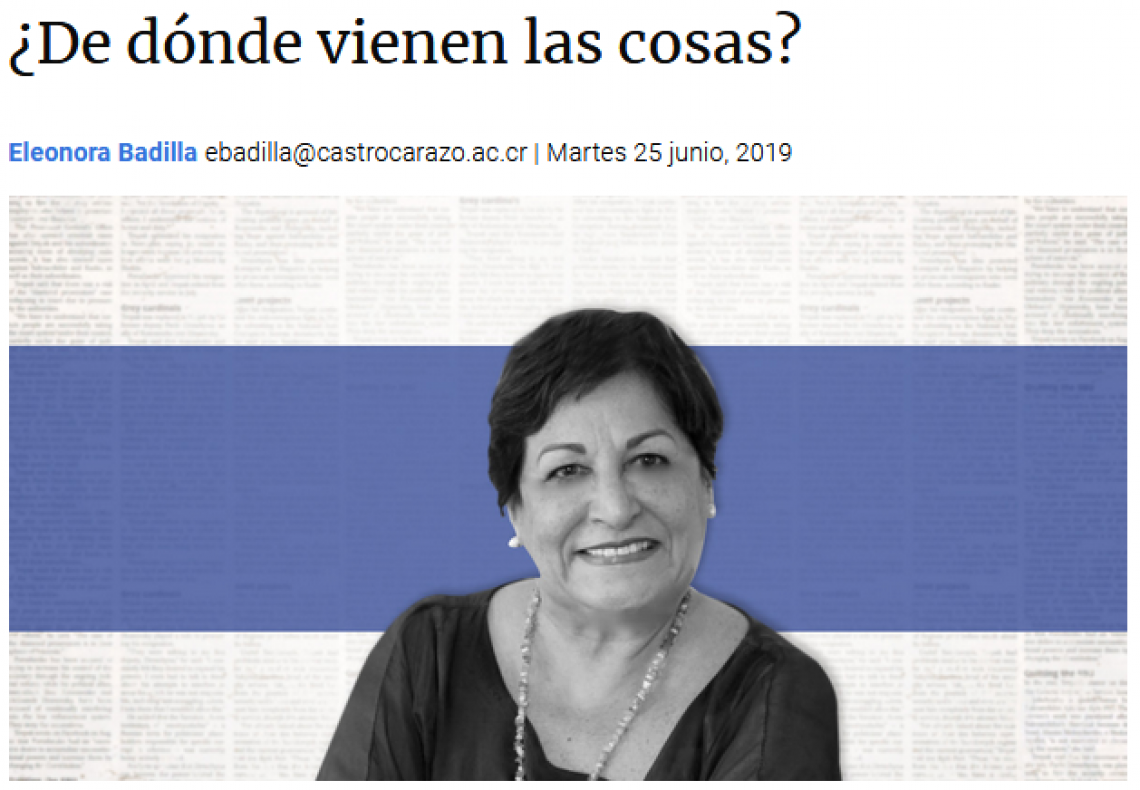 ¿De dónde vienen las cosas?