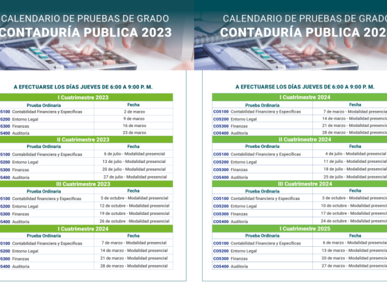 Pruebas de Grado- Dirección Académica de Contaduría