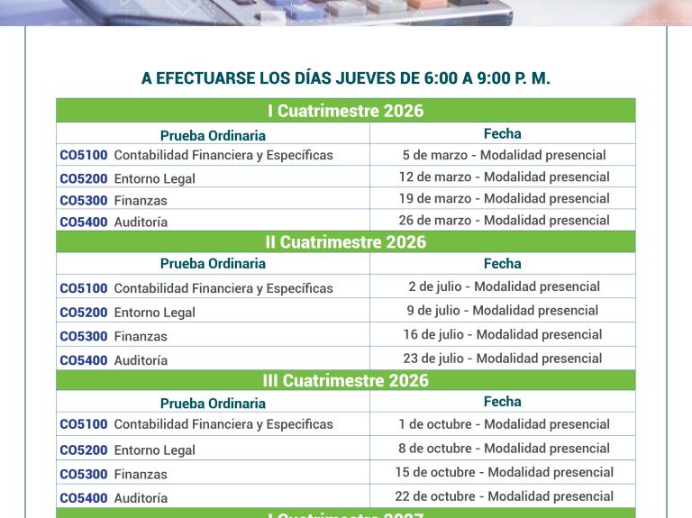 Pruebas de Grado- Dirección Académica de Contaduría