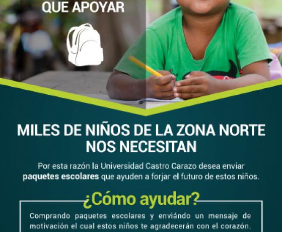 Campaña de recolección de útiles escolares